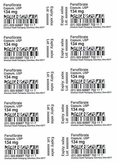 134 mg Fenofibrate Capsule Blister (134 mg Blister)